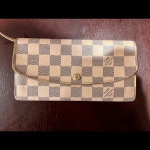 Louis Vuitton Emilie White Checkered Monogram Wallet